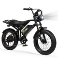 Qlife Spark Fast Full Suspension Electric Fat Tire Dirt Mountain Electric Bike 
