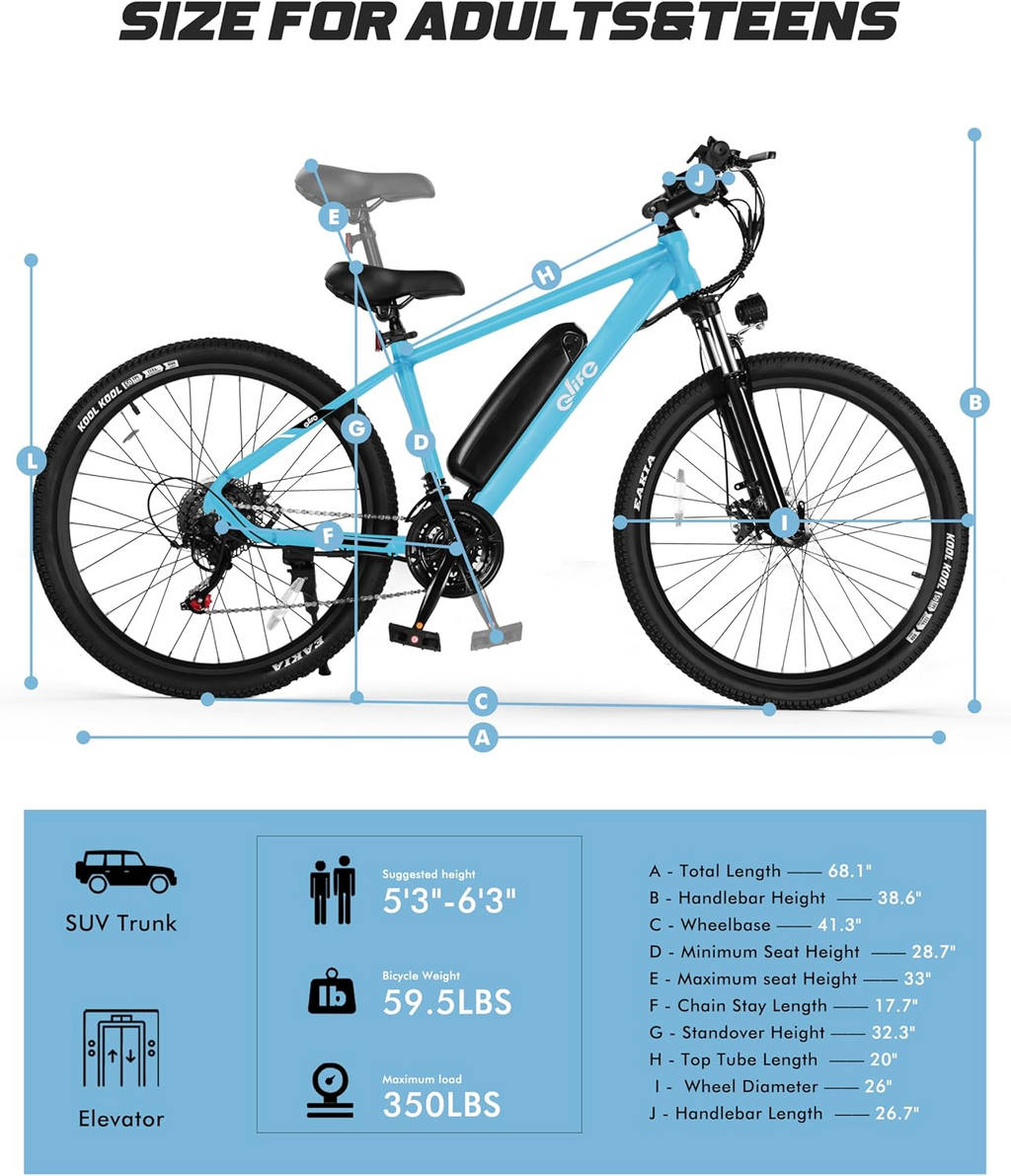 Qlife Racer Electric Delivery Mountain E-bike