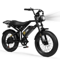 Qlife Spark Fast Full Suspension Electric Fat Tire Dirt Mountain Electric Bike - E - Lite Ride
