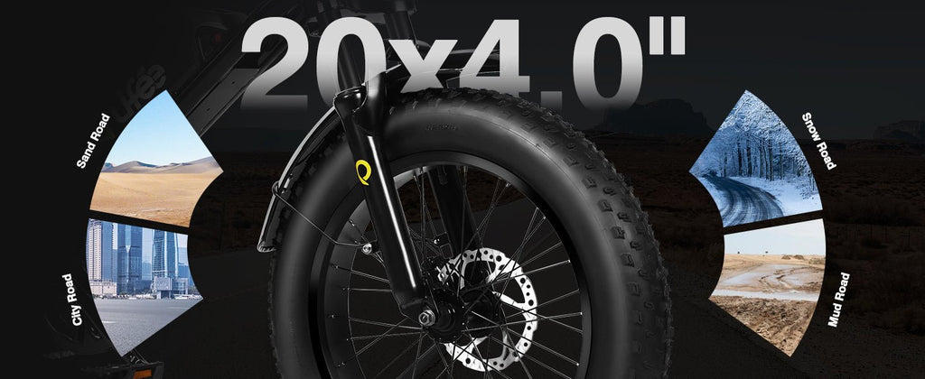 Qlife Spark Fast Full Suspension Electric Fat Tire Dirt Mountain Electric Bike - E - Lite Ride