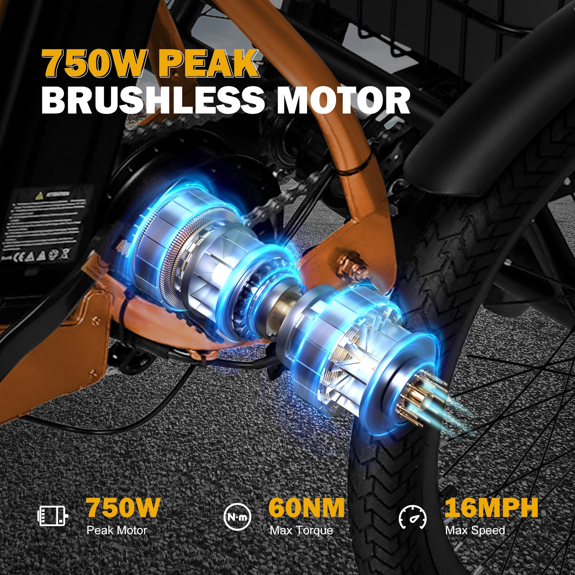 Qlife Triker Folding 3 Wheel Pedal - Assist Electric Cargo Tricycle Bike - E - Lite Ride