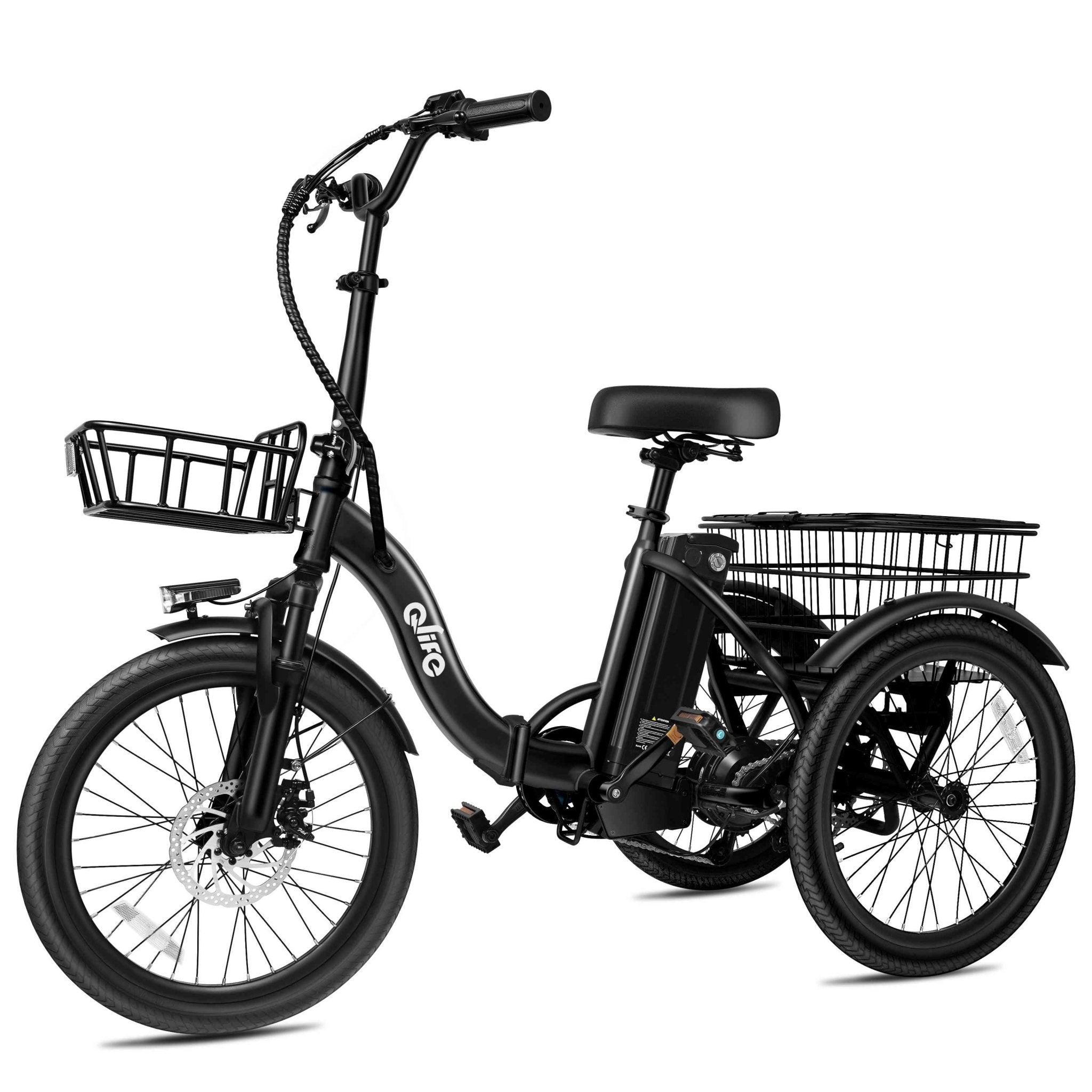 Qlife Electric Cargo Trike | Family Errands, Perfect for Seniors