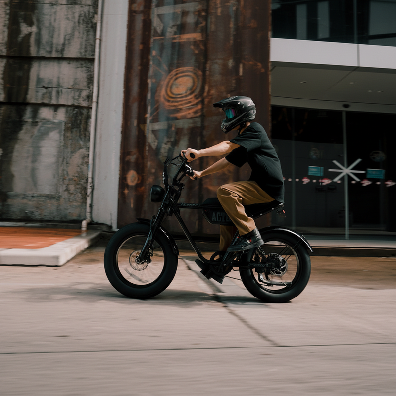 Striker Electric Bike - Night Riding Lifestyle Scene | E-Lite Ride